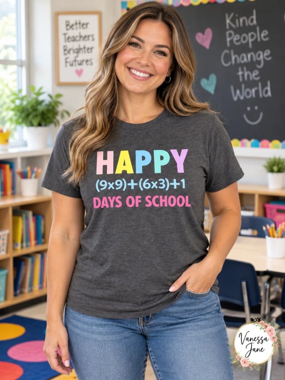 Happy 100 Days of School Shirt, Size Medium